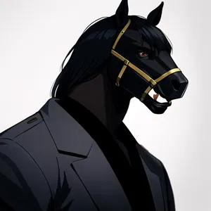 AI chat Horse Head Mask