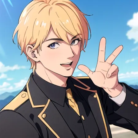 Golden Anime Heartthrob