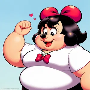 AI chat Fat Minnie Mouse