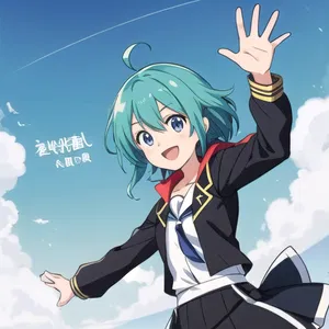 AI chat Anime Character with Parted Hair