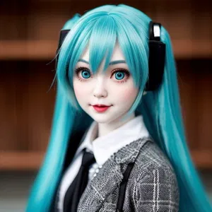 AI chat Creepy Miku Doll