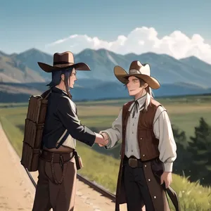 AI chat AI Wild West Train