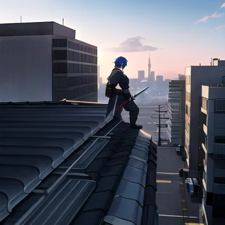 Rooftop Swordsmaster