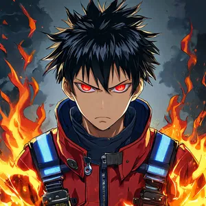 AI chat Shinra Kusakabe (Fire Force)