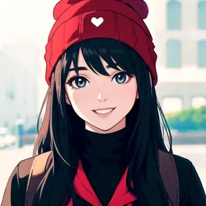 AI chat Mushroom Beanie