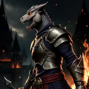 AI chat Pyreon, the Dragonborn Sentinel