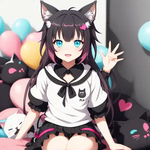 AI chat Kuro Neko