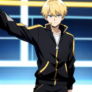 AI chat Anime Blonde Hair Guy