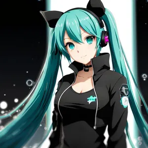 AI chat Black Rock Shooter Miku