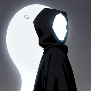 AI chat lonely ghost hoodie