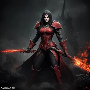 AI chat Ainiak the Crimson Maiden