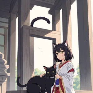 AI chat Nekohige Mayuri