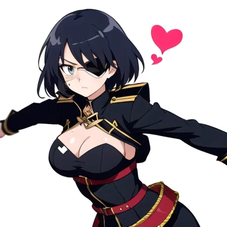Anime Girl With Eye Patch