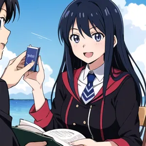 AI chat Anime Double Wedding
