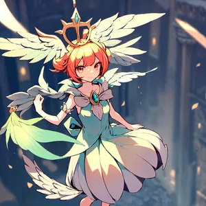 AI chat Seraphina - Angelic Herald of Futanaria