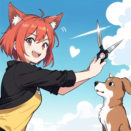 Dog & Scissors