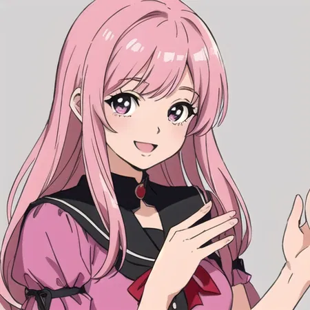 Pink Dress Anime