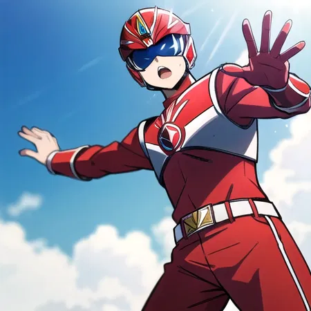 The Red Ranger Becomes an Adventurer in Another World