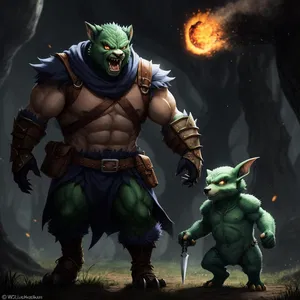 AI chat Grizzlek the Goblin Lord