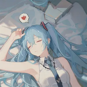 AI chat Sleeping Miku