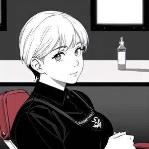 AI chat Barber Shop Chair