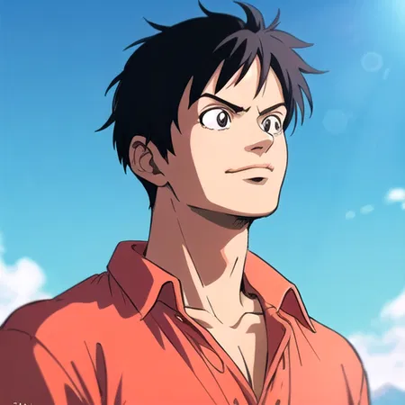 Manga Colored Luffy