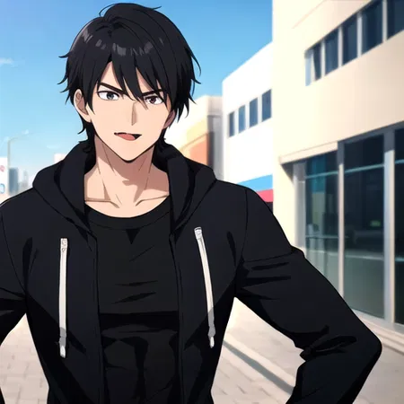 Black Hair Anime Male Character