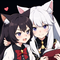Nyanta and Pomeko