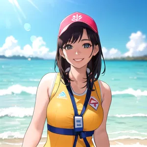 AI chat Lifeguard Costume