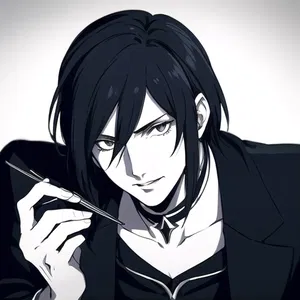 AI chat Sebastian Michaelis Black Butler Book of Atlantic Anime