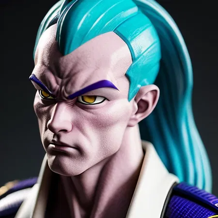 Frieza Force Long Blue Hair