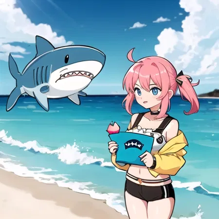 Sorbet Shark Cookie