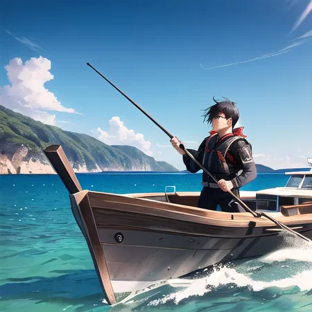 im on a boat