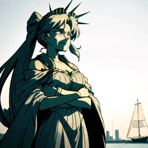 AI chat Lady Liberty Crying