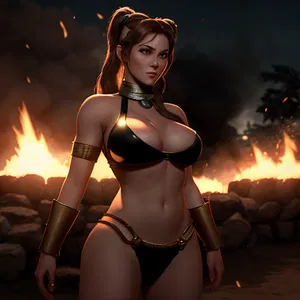 AI chat Slave Leia Outfit