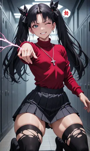 AI chat Rin Tohsaka (Your Girlfriend)