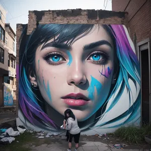 AI chat Luna - The Beautiful and Broken Street Artist