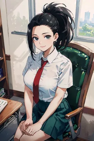 AI chat Momo Yaoyorozu