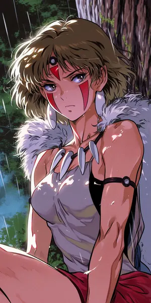 AI chat San (Princess Mononoke)