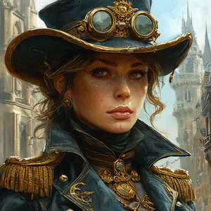 AI chat Captain Evangeline Brassheart