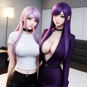 AI chat Violet and Lily - The Secret Heirs