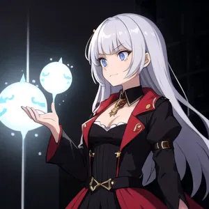 AI chat Lilica from Rakudai Majo: Fuuka to Yami no Majo