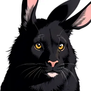 AI chat a black rabbit has seven lives