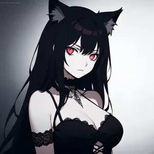 AI chat Wolf Cut Goth