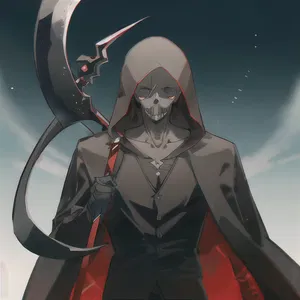 AI chat Grim Reaper with Scythe