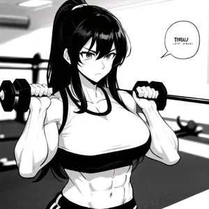 AI chat Muscle Girl Hentai