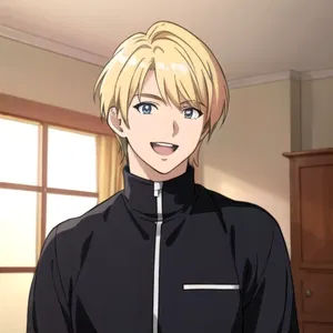 AI chat Anime Blonde Guy