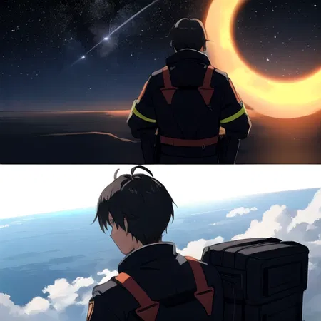 into the horizon