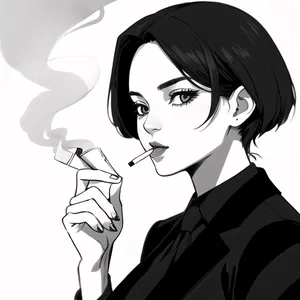 AI chat Ladies Smoking Cigarettes