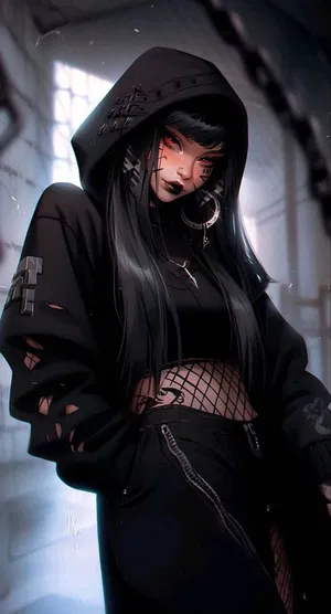 AI chat Dominant Goth GF